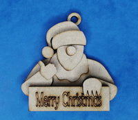 Elf Bauble MDF Kit - Merry Christmas