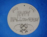 Happy Halloween Circle Plaque 2