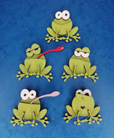 Frog Magnets set of 5 - MAG002