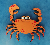 MDF Crab Magnets set of 2