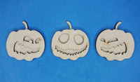 Halloween Pumpkin Magnets - set of 3