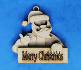 Santa Bauble MDF Kit - Merry Christmas
