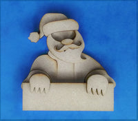 Santa Magnet MDF Kit - Blank Sign