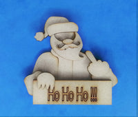 Santa Magnet MDF Kit - Ho Ho Ho