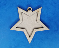 Star Christmas Bauble photo frames